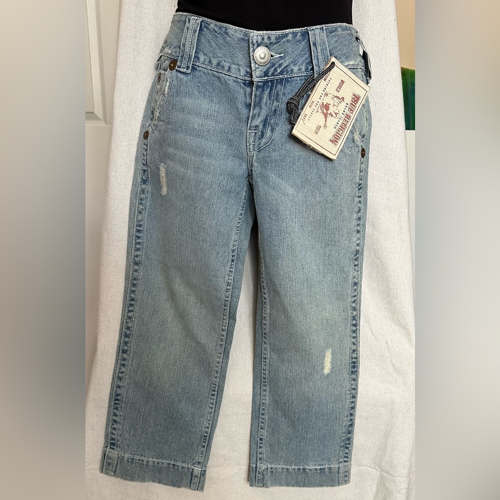 True Religion Low Rise SAMMY Capris Jeans SZ 28